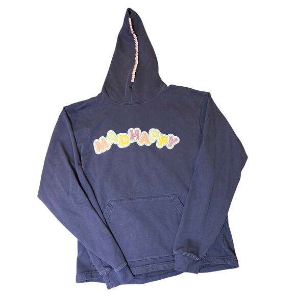 Madhappy Local Optimist Hoodie Navy Blue Size L - Picture 4 of 8